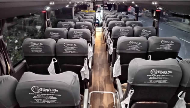 aluguel de ônibus semi-leito com banheiro